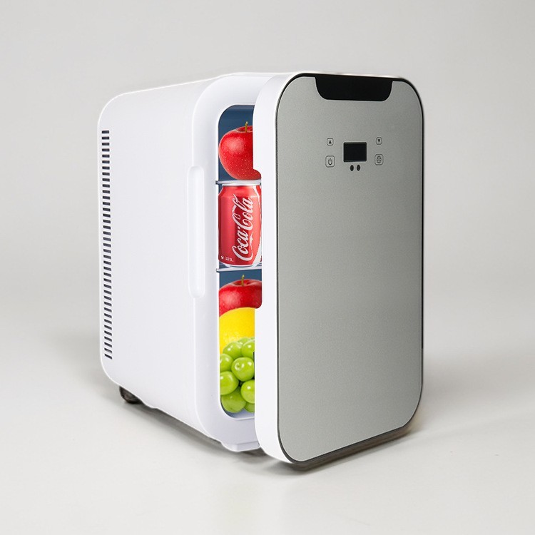 跨境出口定制20L化妆品小型冰箱 家车两用车载冰箱便捷式制冷冰箱图2