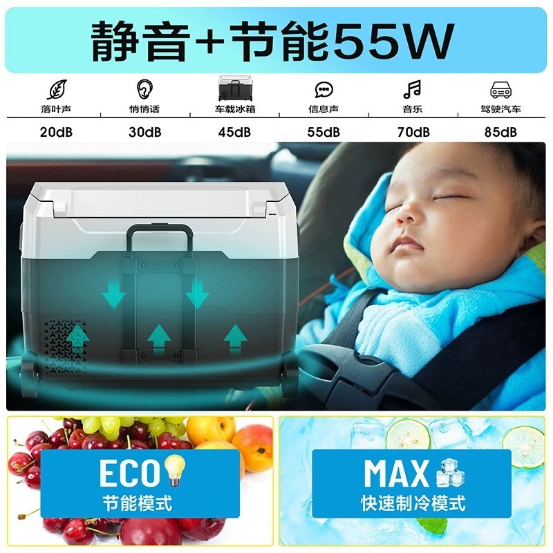 40L车载冰箱支持OEM定制压缩机制冷小冰箱货车12V24V静音低温冷冻图5