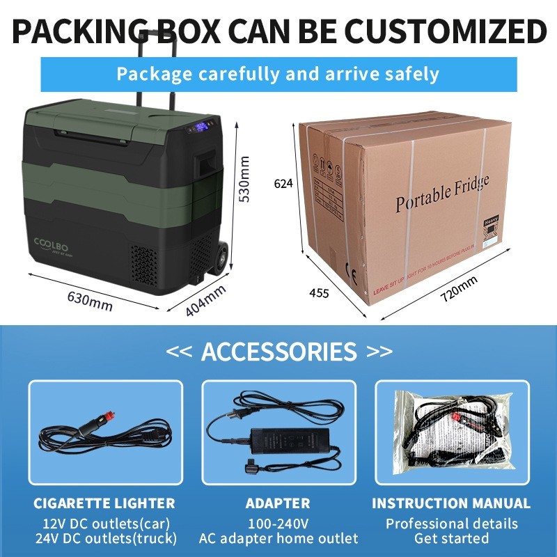 小型制冷便携式车载冰箱支持定制颜色LOGO外包装箱户外小冰箱货车图2