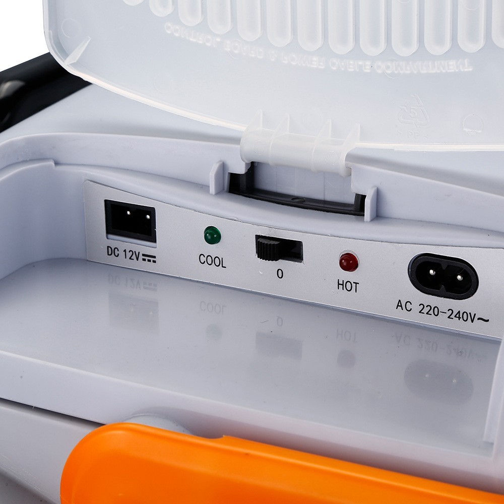 户外车载冰箱车家两用28L半导体野营冷热保温箱12v滚轮PU发泡便携图5