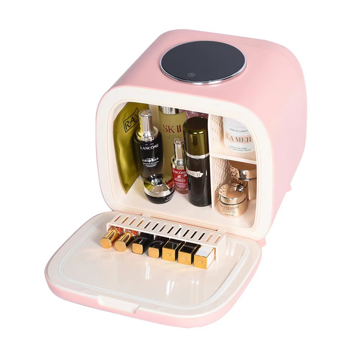 定制跨境7L居家护肤品冷藏迷你美容冰箱 家用梳妆台面膜美妆冰箱图3