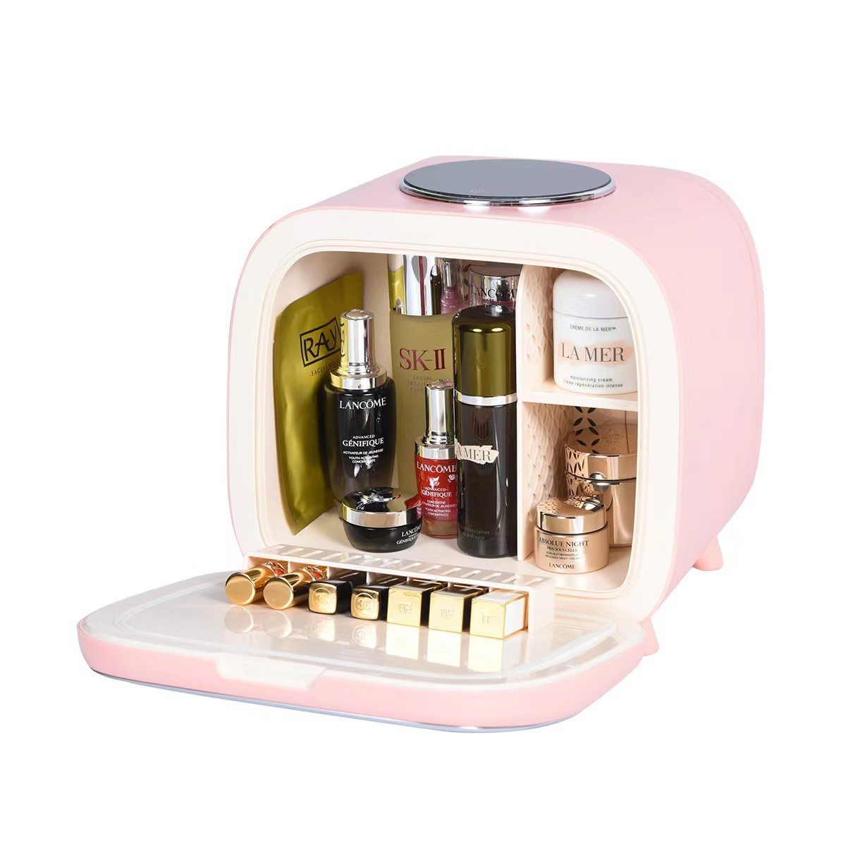 定制跨境7L居家护肤品冷藏迷你美容冰箱 家用梳妆台面膜美妆冰箱图2