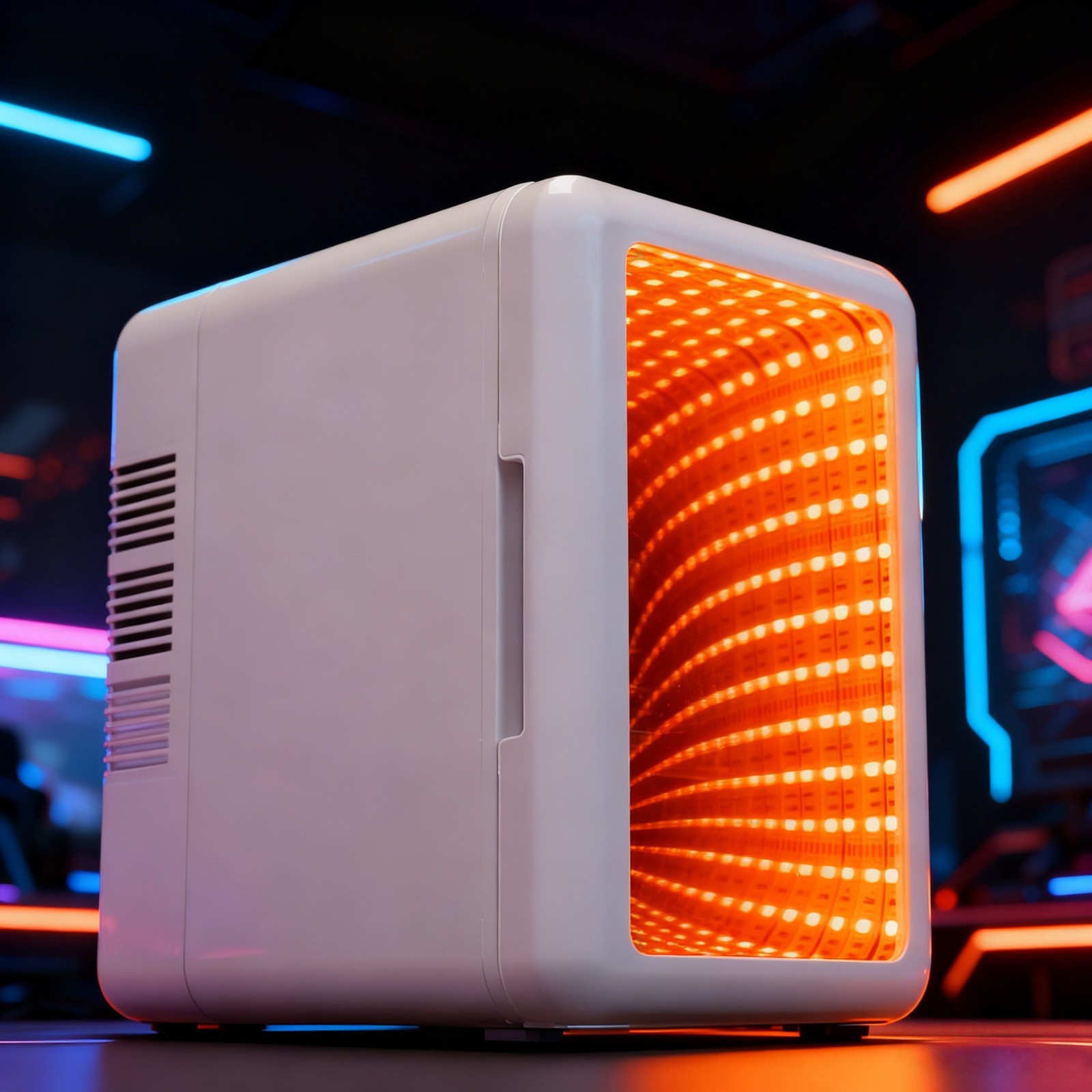 4L美妆冰箱隧道灯迷你冰箱跨境热销礼品冰箱节能静音小冰箱图4