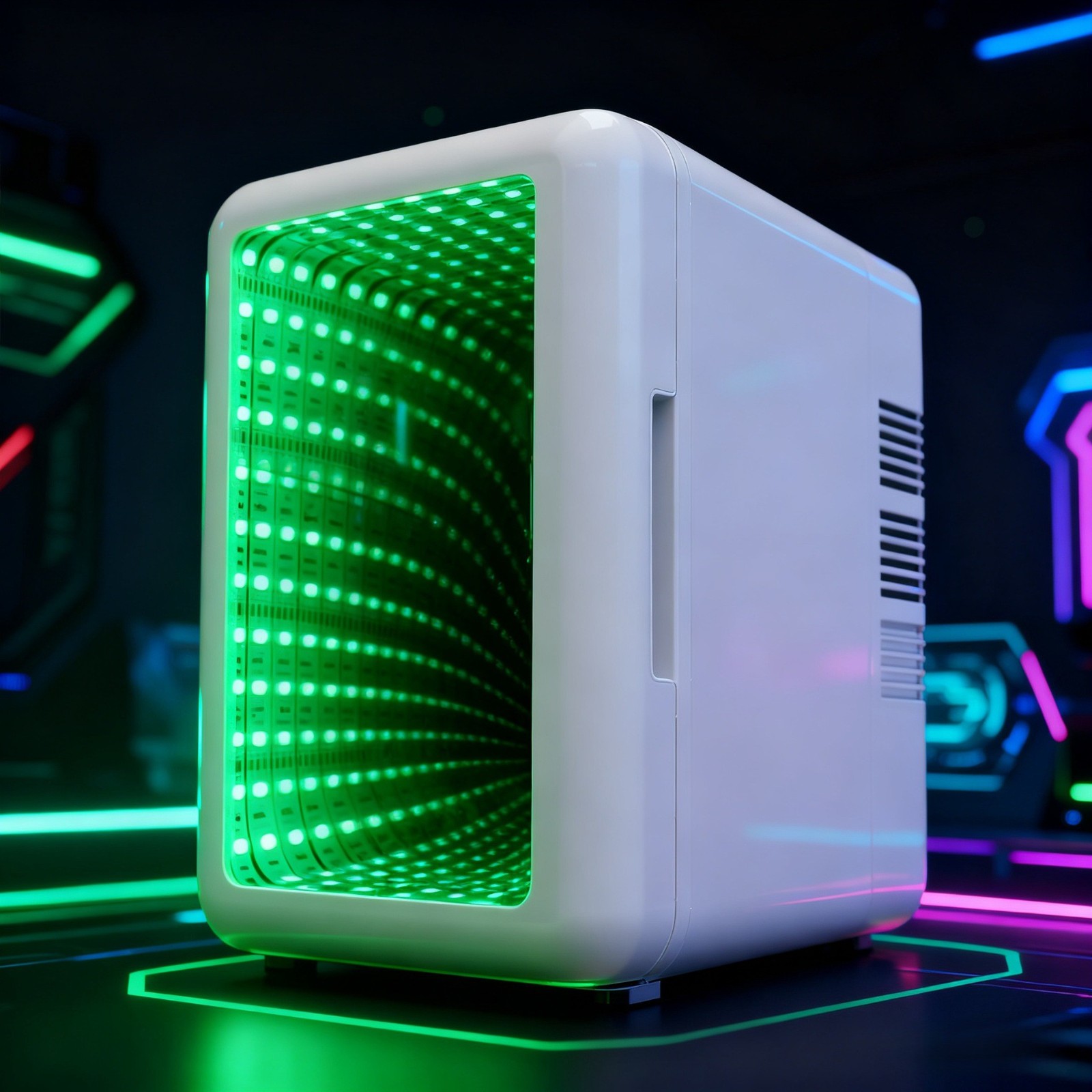 4L美妆冰箱隧道灯迷你冰箱跨境热销礼品冰箱节能静音小冰箱图3