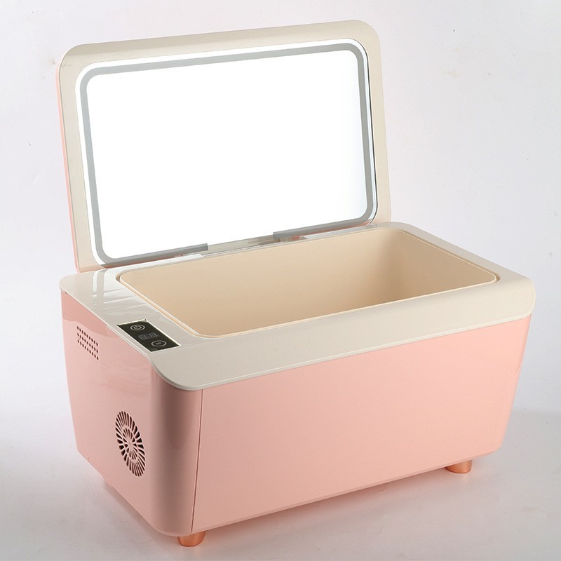 迷你化妆小冰箱车载美妆冰箱车家两用办公室学生宿舍母乳化妆品便图2