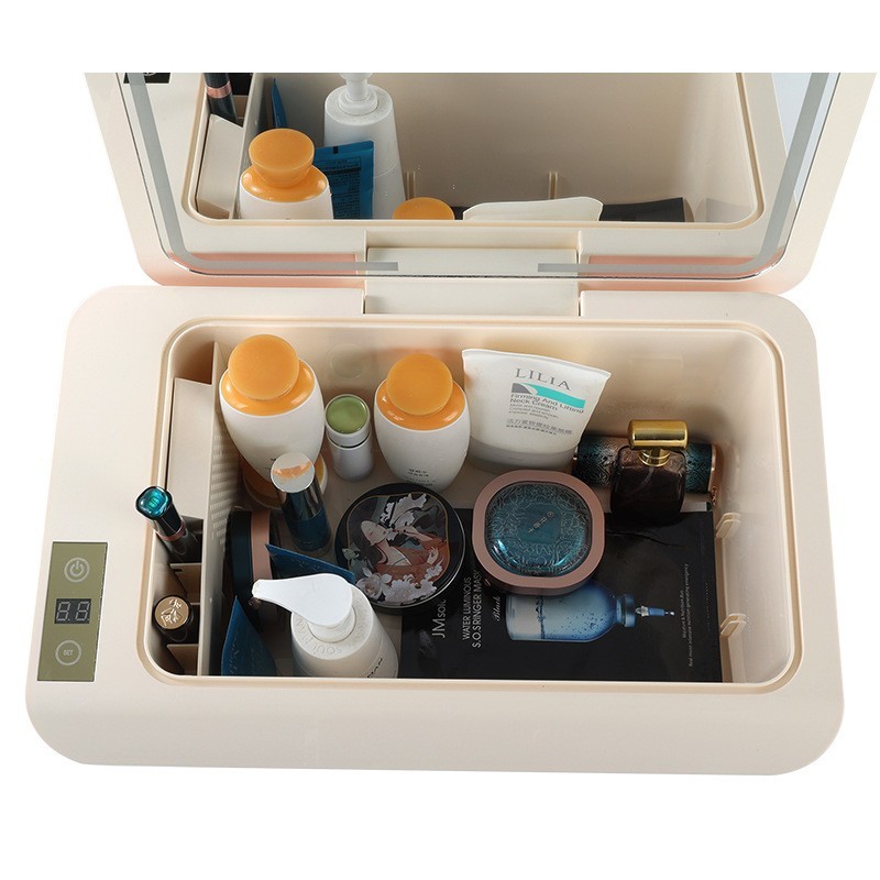 迷你化妆小冰箱车载美妆冰箱车家两用办公室学生宿舍母乳化妆品便图3