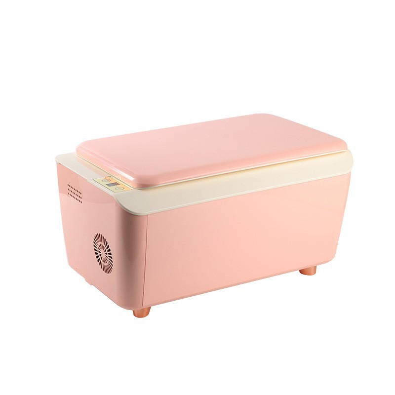 迷你化妆小冰箱车载美妆冰箱车家两用办公室学生宿舍母乳化妆品便图5