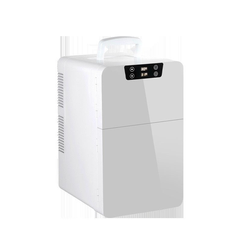 定制贴牌双门双温上层制冷下层加热触摸屏迷你礼品化妆品冷藏冰箱图5