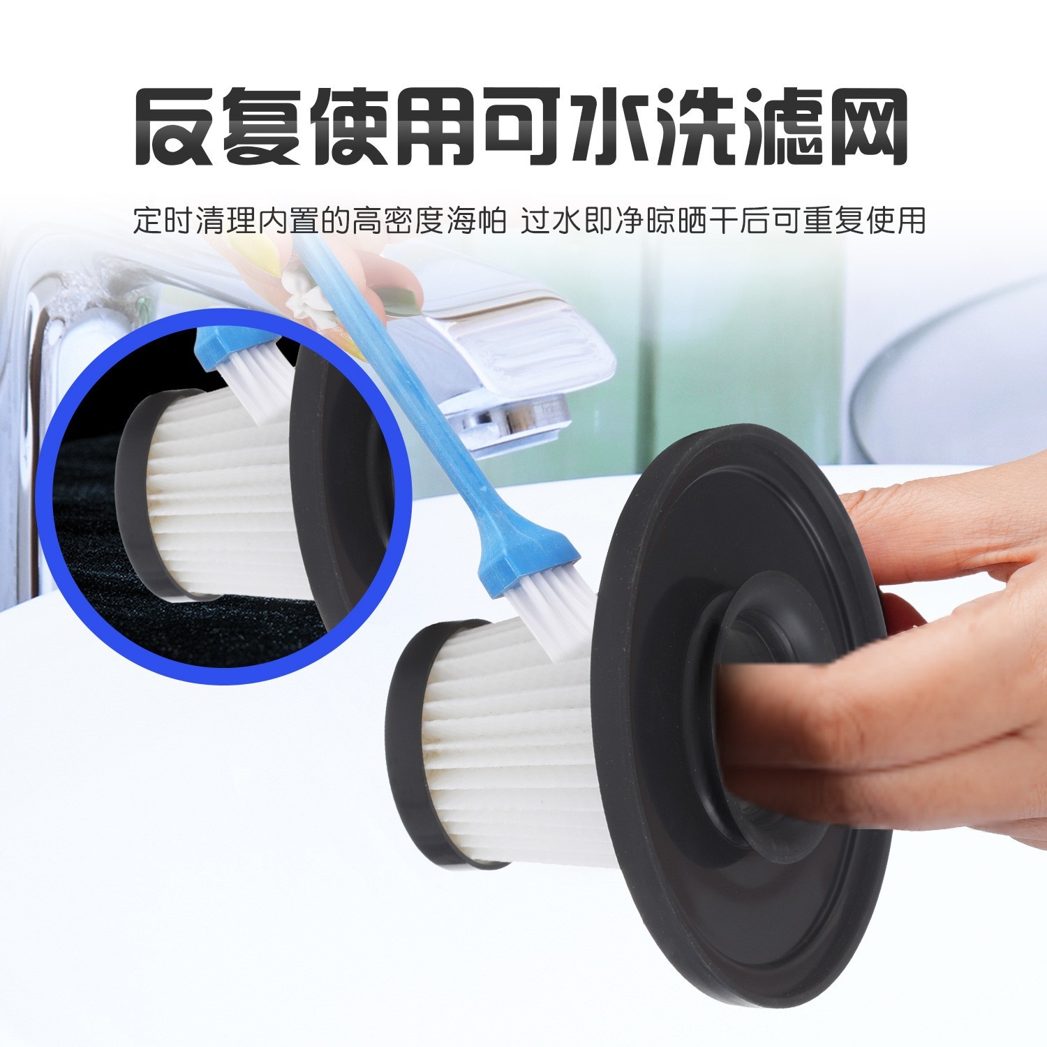 可跨境无线车载吸尘器大功率手持式吸尘器便携家车两用吸尘器图3