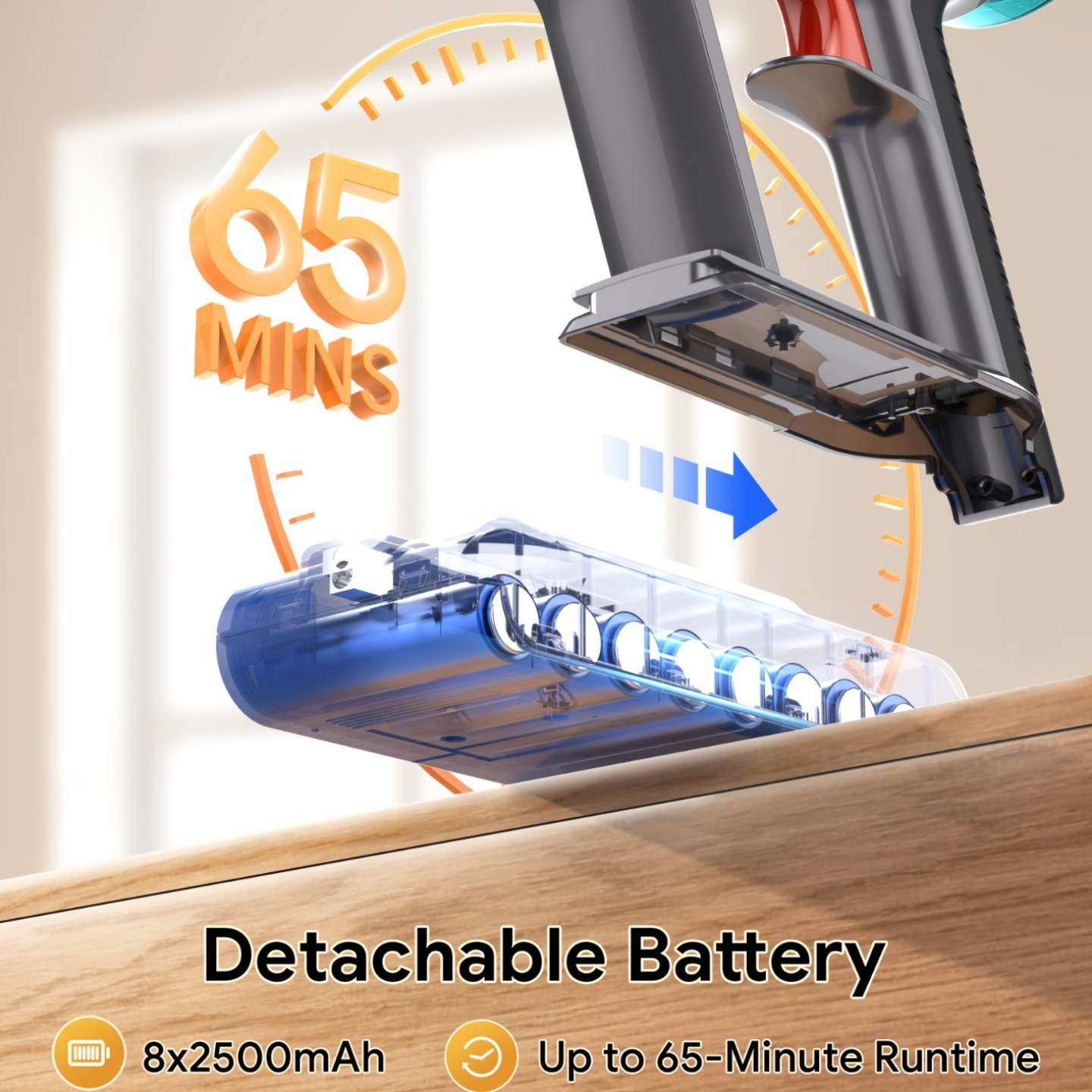 跨境无线吸尘器家用大吸力大功率显尘地毯式多功能宠物手持式吸尘图3