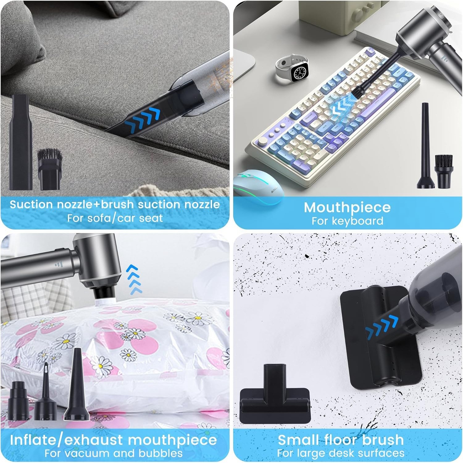 大吸力无刷吸尘器3档可调无线便携式真空车载吸尘器图4