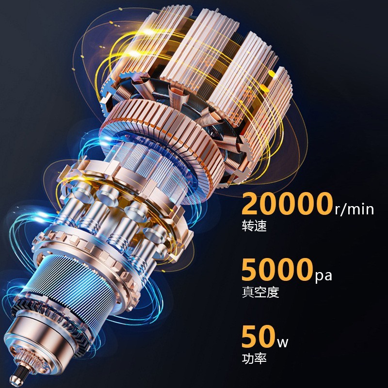 车载吸尘器吸吹抽充气一体家车两用多功能手持家用无线超强大吸力图3