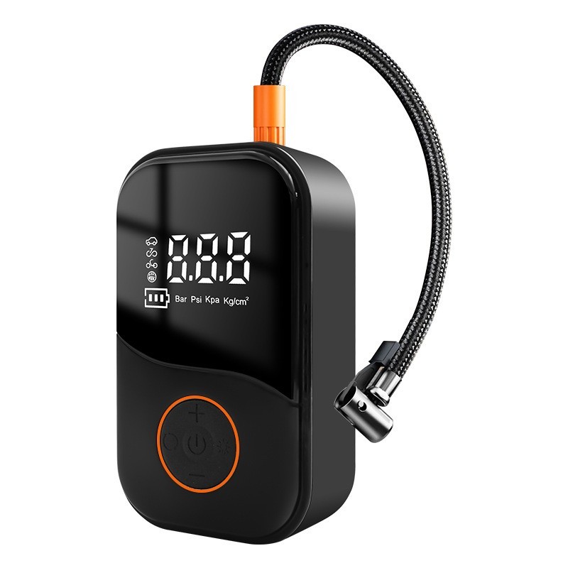 车载充气泵自动充停跨境汽车无线打气泵便携式手持电动轿车打气泵图5