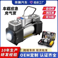 车载充气泵汽车用打气泵12v德国双缸便携式小轿车轮胎高压多功能