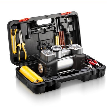 车载充气泵汽车用打气泵12v德国双缸便携式小轿车轮胎高压多功能图2