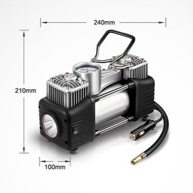 车载充气泵汽车用打气泵12v德国双缸便携式小轿车轮胎高压多功能图4