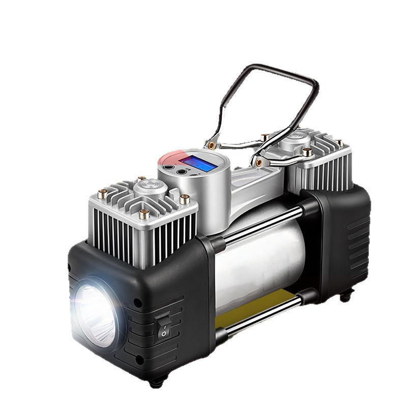 车载充气泵汽车用打气泵12v德国双缸便携式小轿车轮胎高压多功能图5