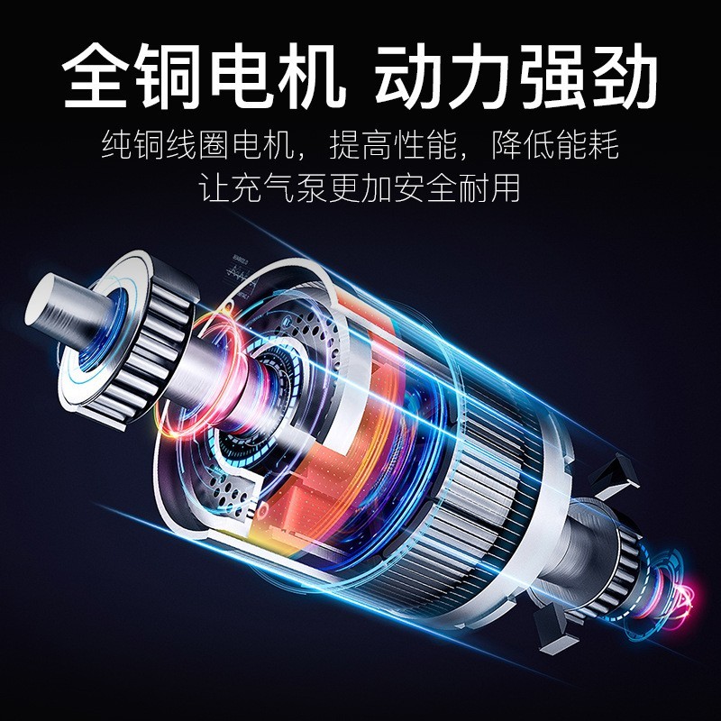 车载充气泵双缸高压便携式小轿车12v轮胎汽车用电动打气筒加气泵图4