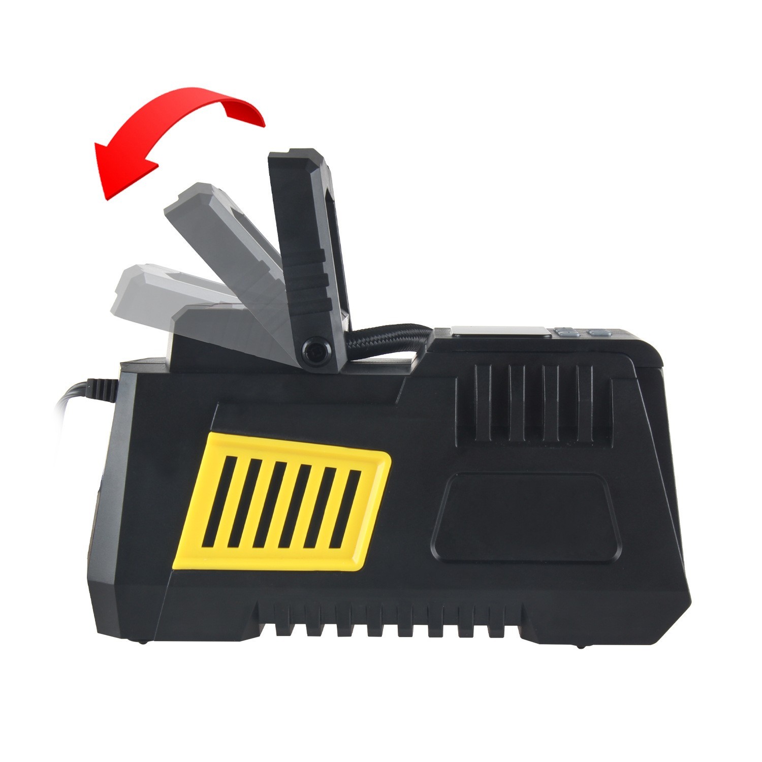 车载充气泵数显控制高性能极速充气折叠手柄预设压力打气泵图3