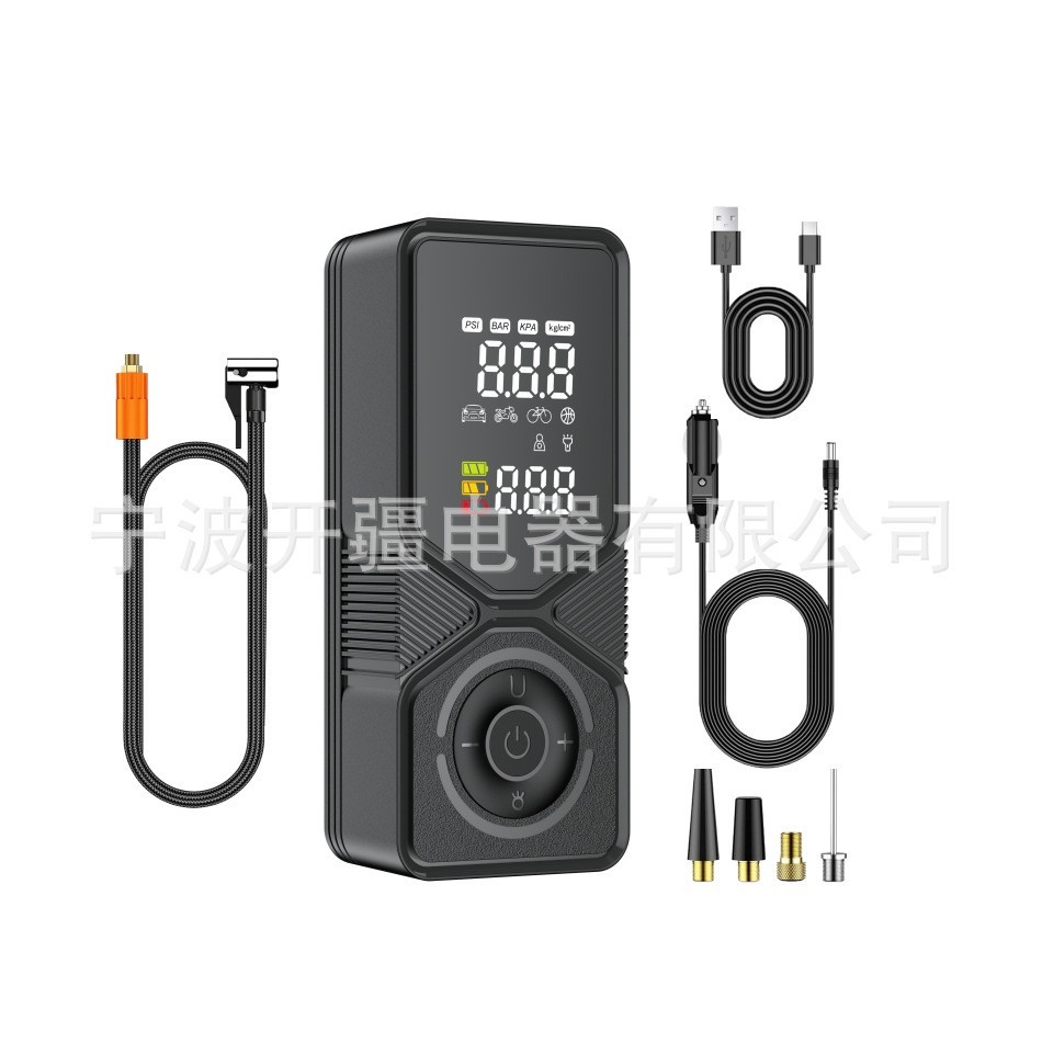 4000-9600MA智能无线充气泵便携配高安全锂电组支持参数外贸跨境图5