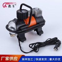 车用应急充气泵 带灯轮胎打气泵 点烟式车载充气泵泵