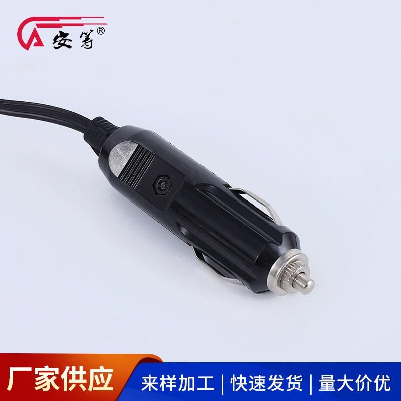 车用应急充气泵 带灯轮胎打气泵 点烟式车载充气泵泵图4