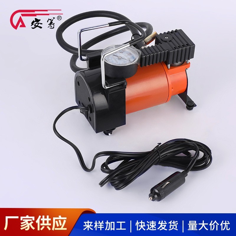 汽车轮胎打气泵 30缸大功率打气充气泵 车载金属充气泵图4