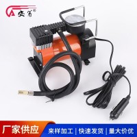 便携式车载充气泵 车用轮胎金属充气泵 30缸测胎压气泵