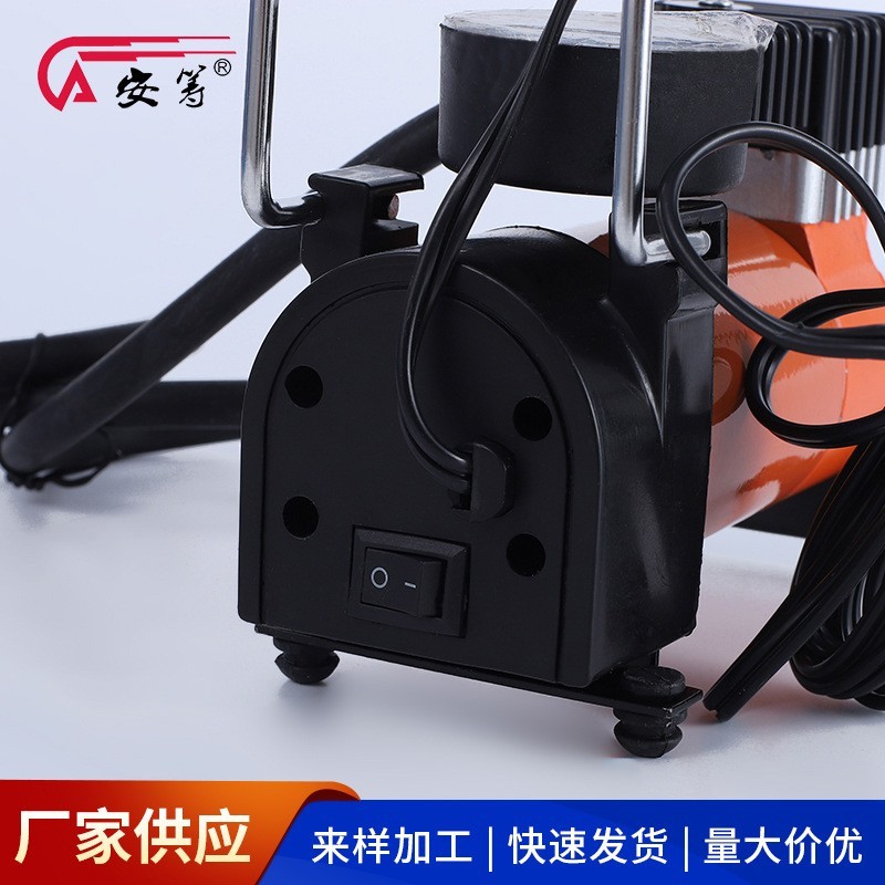 便携式车载充气泵 车用轮胎金属充气泵 30缸测胎压气泵图4