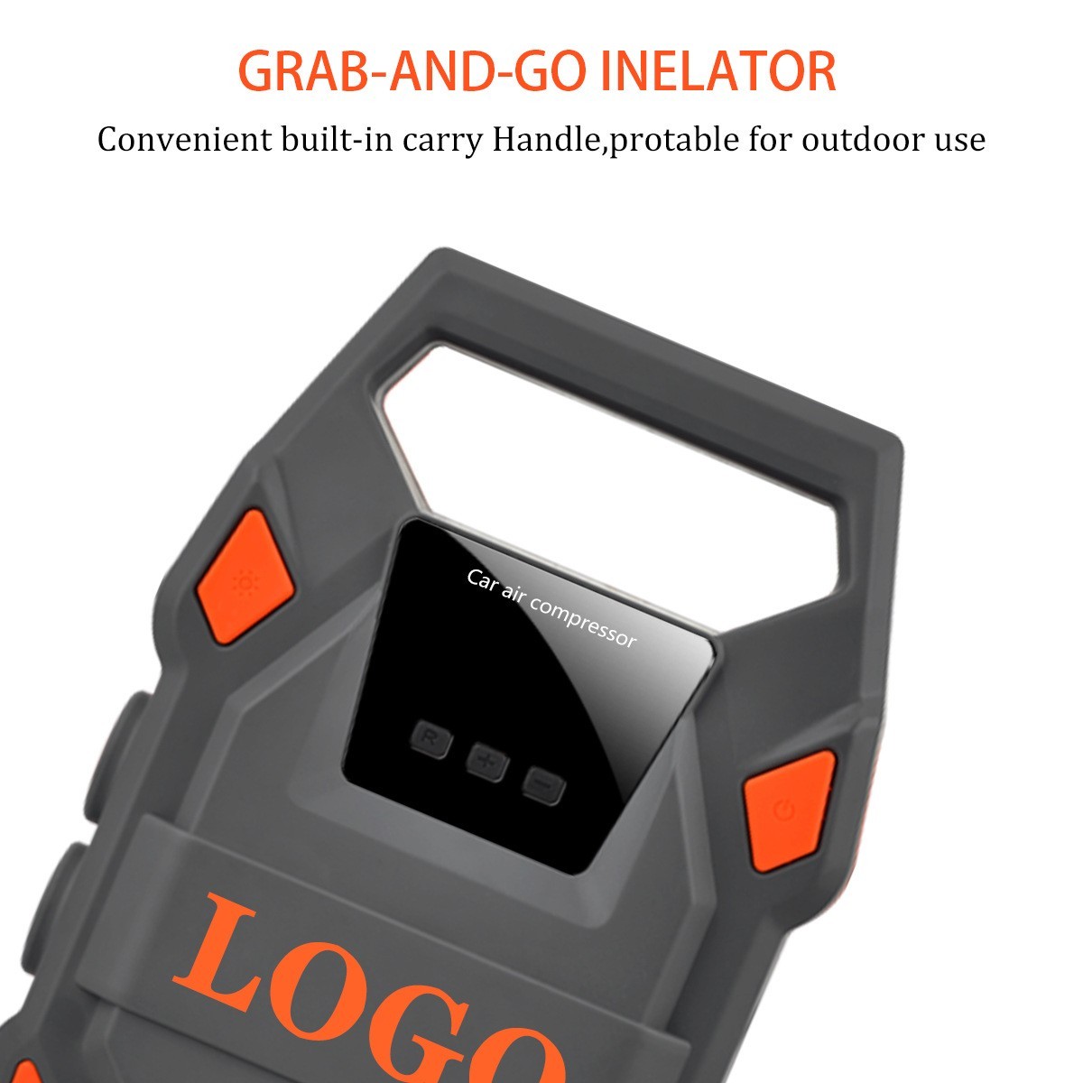 车载数显充气泵亚马逊跨境电商12VSOS灯自动充停汽车泵车用打气泵图2