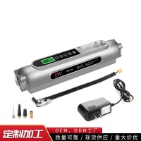 定制车载无线充气泵 汽车便携式打气泵 LED照明汽车充气泵