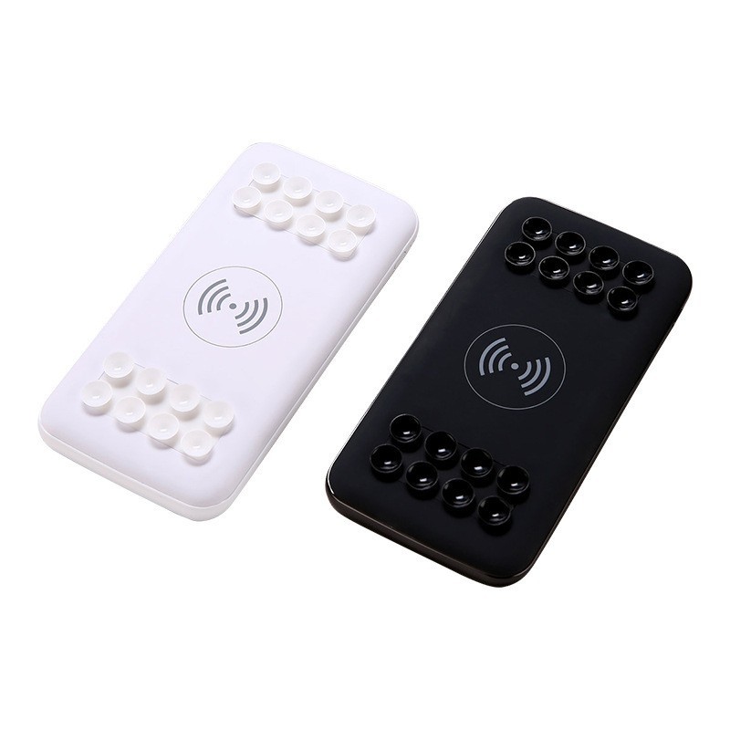 10000毫安吸盘式手机无线充电宝，便携户外移动电源印制发光logo图5