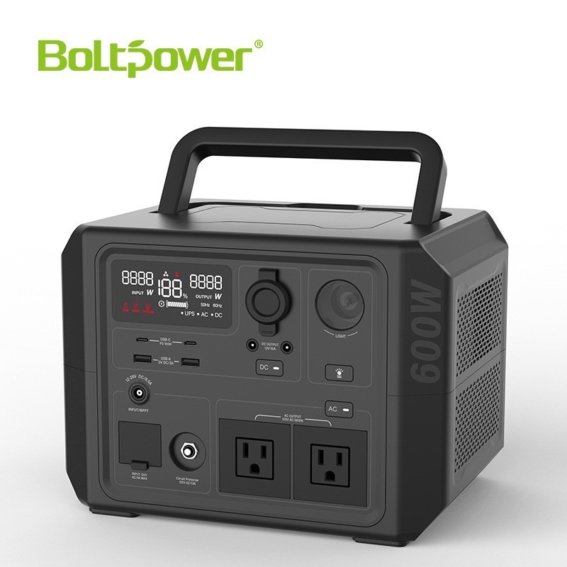 600W便携式户外电源大容量自驾露营太阳能户外应急储能电源图4