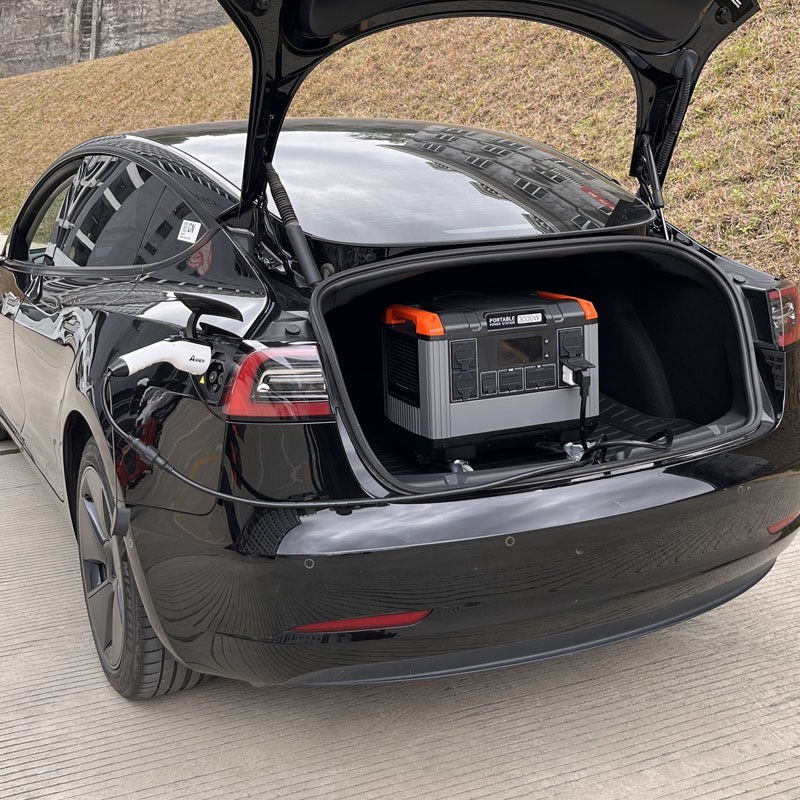 定制3000W便携储能应急电源 户外太阳能充电储能车载双向逆变电源图2