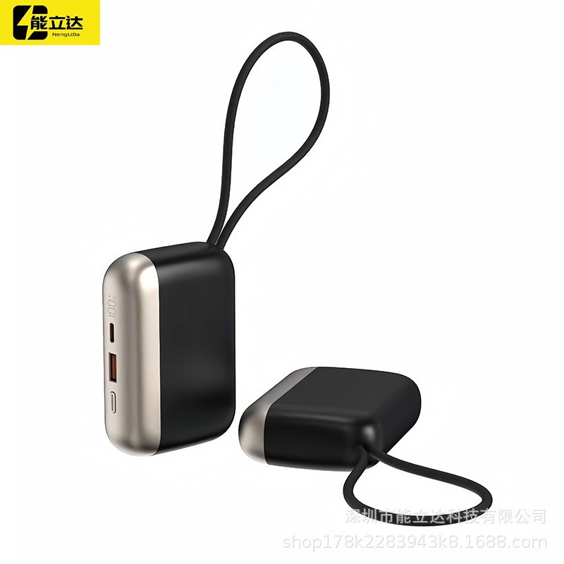 私模定制电镀工艺商务充电宝10000毫安mini小巧高端商务移动电源图2