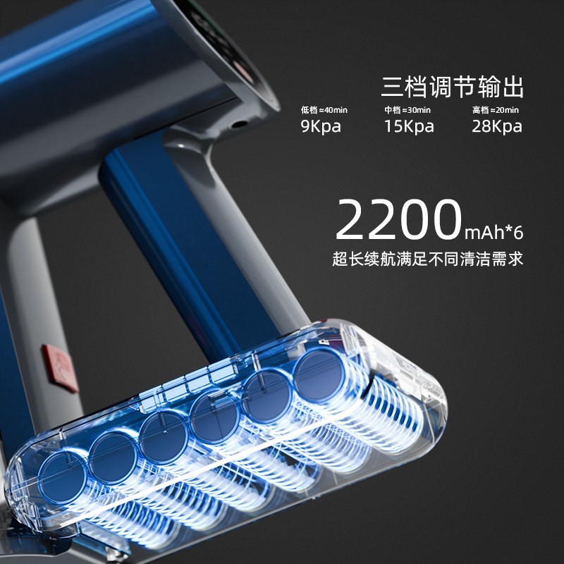 跨境无刷电机吸尘器家用大吸力大功率手持式多功能除螨除尘吸尘器图2
