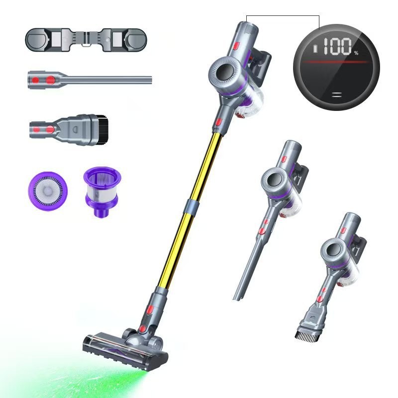 跨境家用吸尘器无刷电机250W大功率无线吸尘器LED绿家用图5