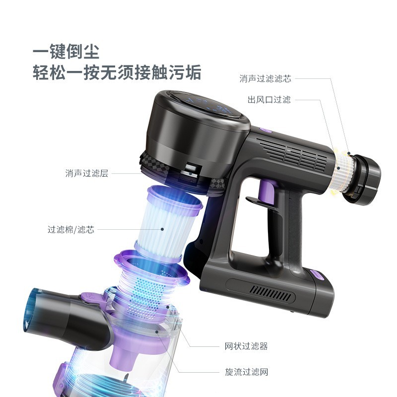 无刷吸尘器厂家定制无线250W立式家用跨境专供电动无线大功率图3