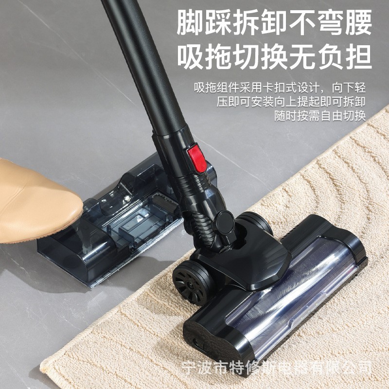 跨境大功率小型无线手持除螨吸尘器家用强吸吸尘拖地一体机便携式图2