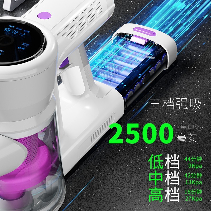 跨境手持立式无刷无线吸尘器家用电器大吸力350W充电便携式吸尘机图2