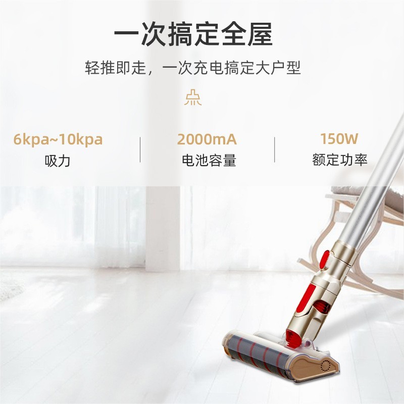 跨境新品手持式无线吸尘器 家用真空大功率双电机除尘无绳吸尘器图4
