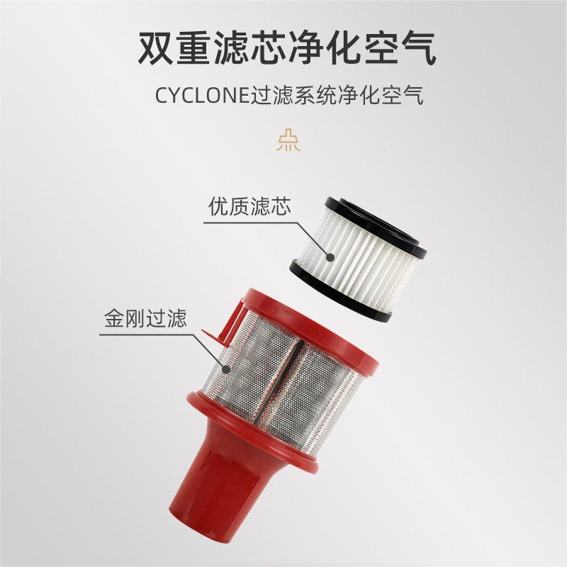 跨境新品手持式无线吸尘器 家用真空大功率双电机除尘无绳吸尘器图2