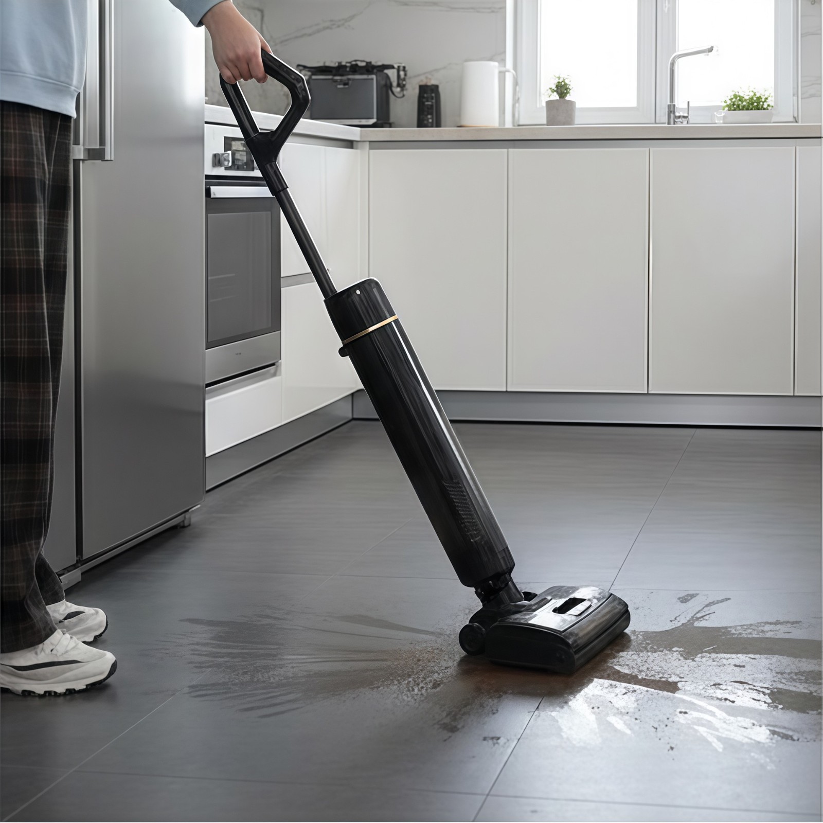 跨境智能无线手持洗地机吸拖一体家用电动拖把干湿两用拖地机图3