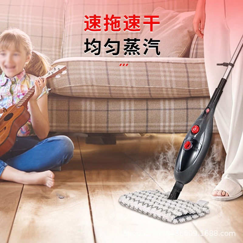 定制家用蒸汽拖把双面拖布拖地多功能清洁喷雾高温清洁机除菌图3
