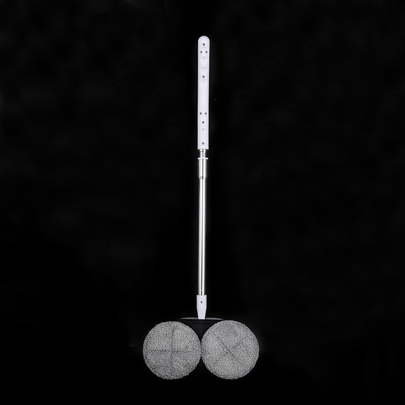 家用一键式开启可伸缩懒人拖把多种地面适用带LED可照亮电动拖把图5