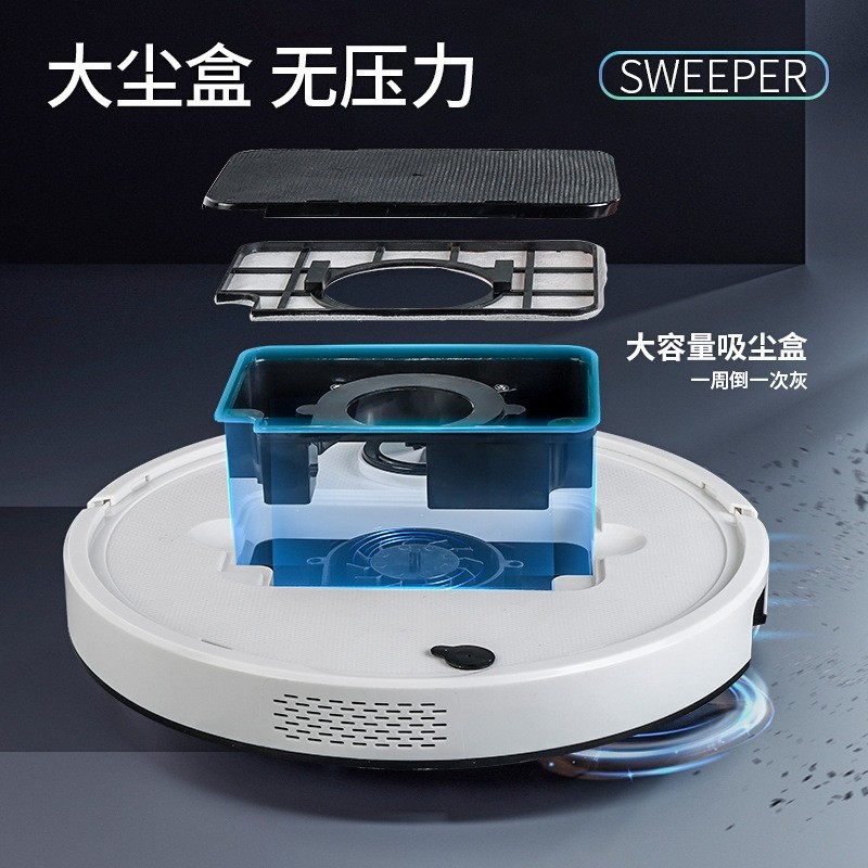 跨境智能扫地机器人带APP加遥控无线电动防跌落感应扫吸拖清洁机图2