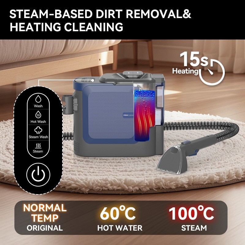 定制沙发清洗布艺机 地毯毛毯家用清洗机 外贸样品蒸汽清洁布艺机图4