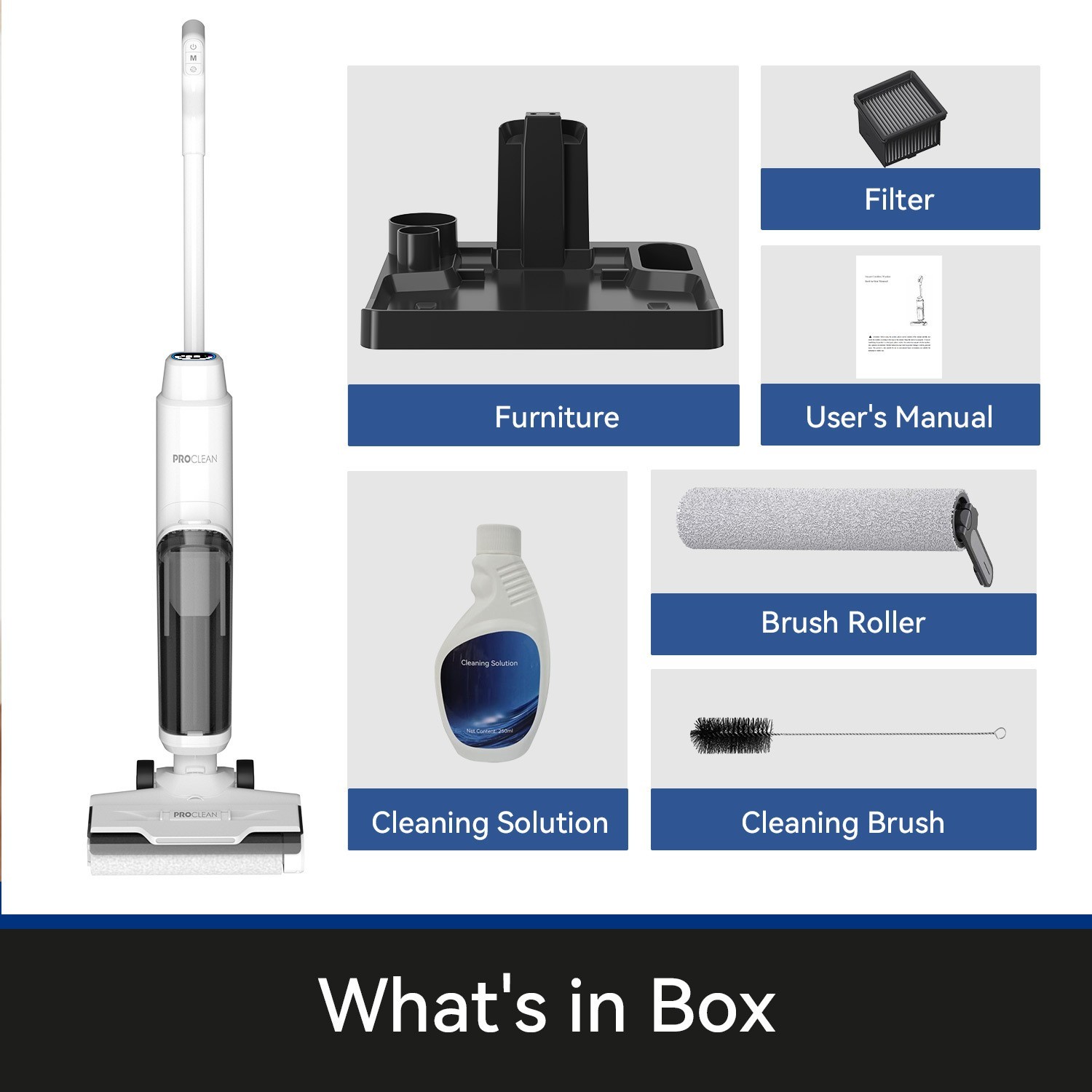 白色家用扫拖吸一体机 有刷款洗拖一体机 定制新款洗地机图5