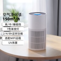小型空气净化器家用智能台式复合滤网负离子桌面净化机室内跨境