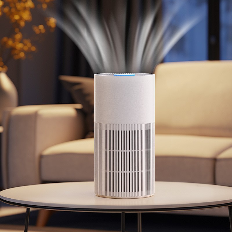 小型空气净化器家用智能台式复合滤网负离子桌面净化机室内跨境图4